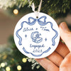 Personalized First Christmas Engaged Ornament 2025 | Ceramic Engagement Keepsake, Couples Ornament, Engagement, Newly Engaged Ornament