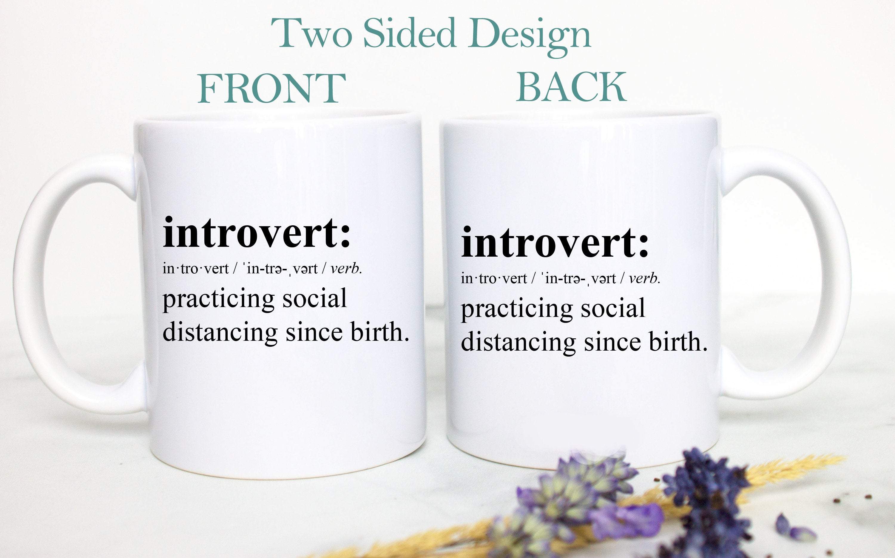 Introvert Definition - White Ceramic Mug