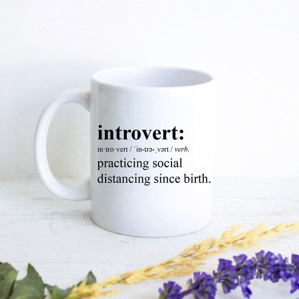 Introvert Definition - White Ceramic Mug