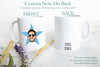 The Office - Custom Photo Star Face Mug Darker Blue Color