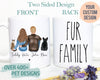 Custom Couple Pet Portrait Fur Family - White Ceramic Mug