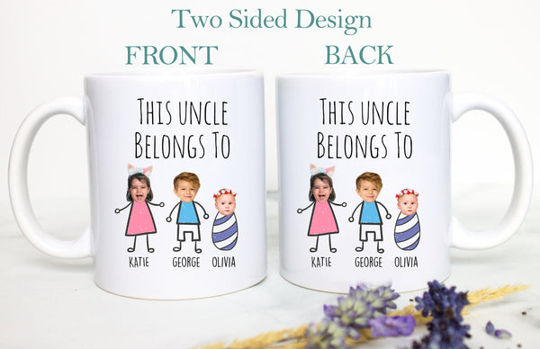 Personalized Aunt and Uncle Individual OR Mug Set