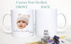 Custom Baby Face Photo For Grandpa Grandma Individual OR Mugset - White Ceramic Mug