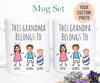 Custom Baby Face Photo Gift For Grandpa Grandma Individual OR Mugset