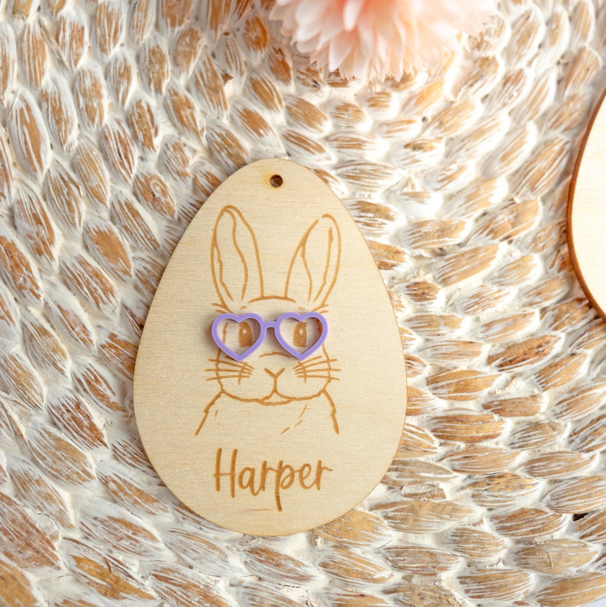 Personalized Bunny Easter Basket Tag