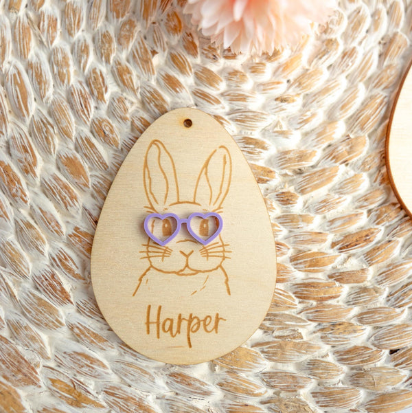 Personalized Bunny Easter Basket Tag