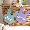 Bunny Head Easter Basket Tag