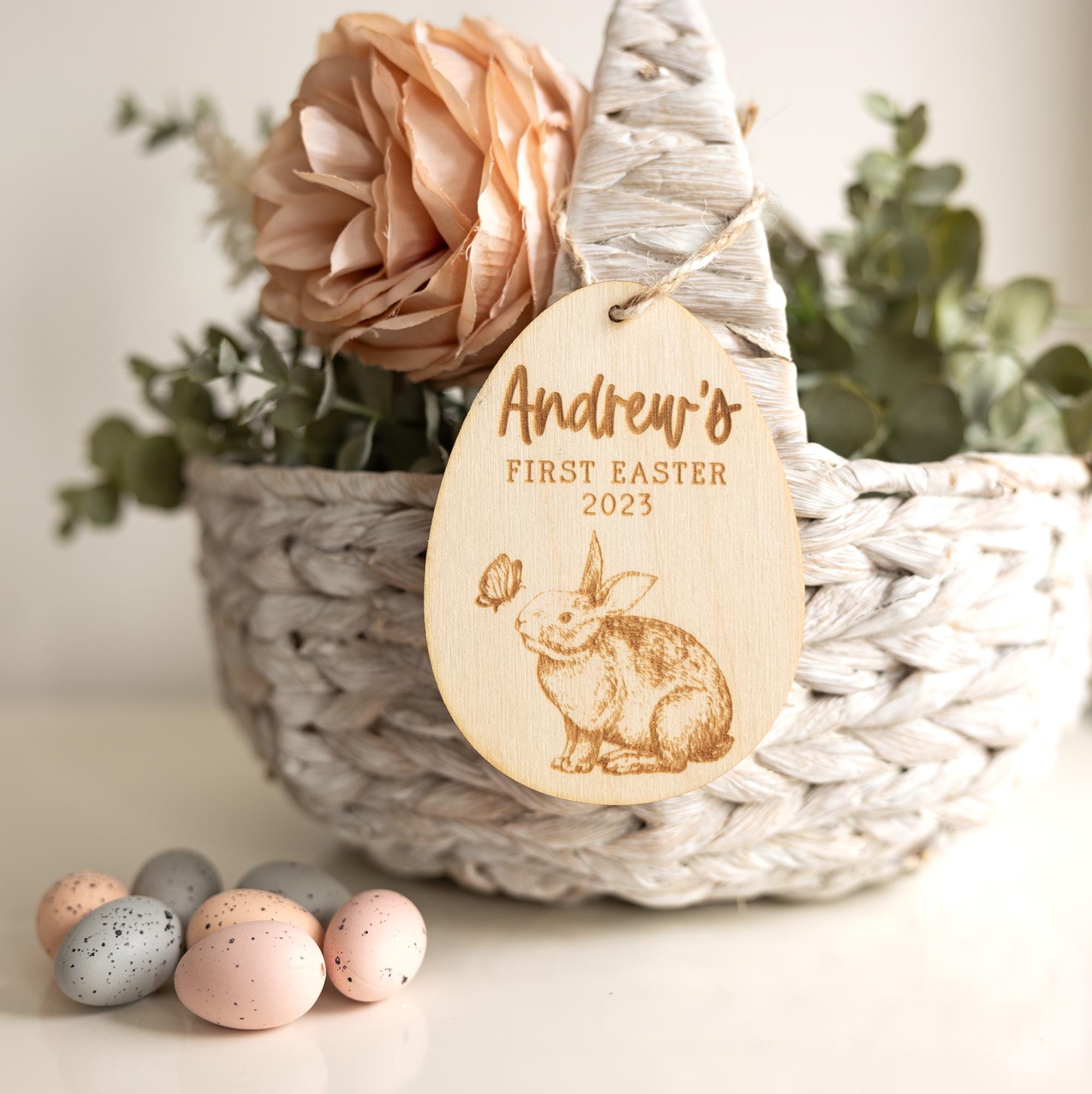 First Easter Bunny Basket Tag