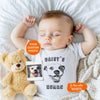 Custom Pet's Human Bodysuit | Protected By Pets, Newborn Outfit, Gift for Baby, Dog Brother, Baby Announcement,Cat Portrait,New Best Friend