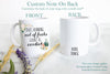 Does Running Out Of Fucks Count as Cardio Rose Floral Mug - White Ceramic Mug