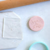 Save the Date Fondant Embosser Stamp and Cutter