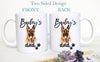 Personalized German Shepherd Dog Individual or Mug Set - White Ceramic Custom Mug