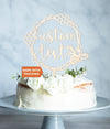 Custom Text Bee Cake Topper