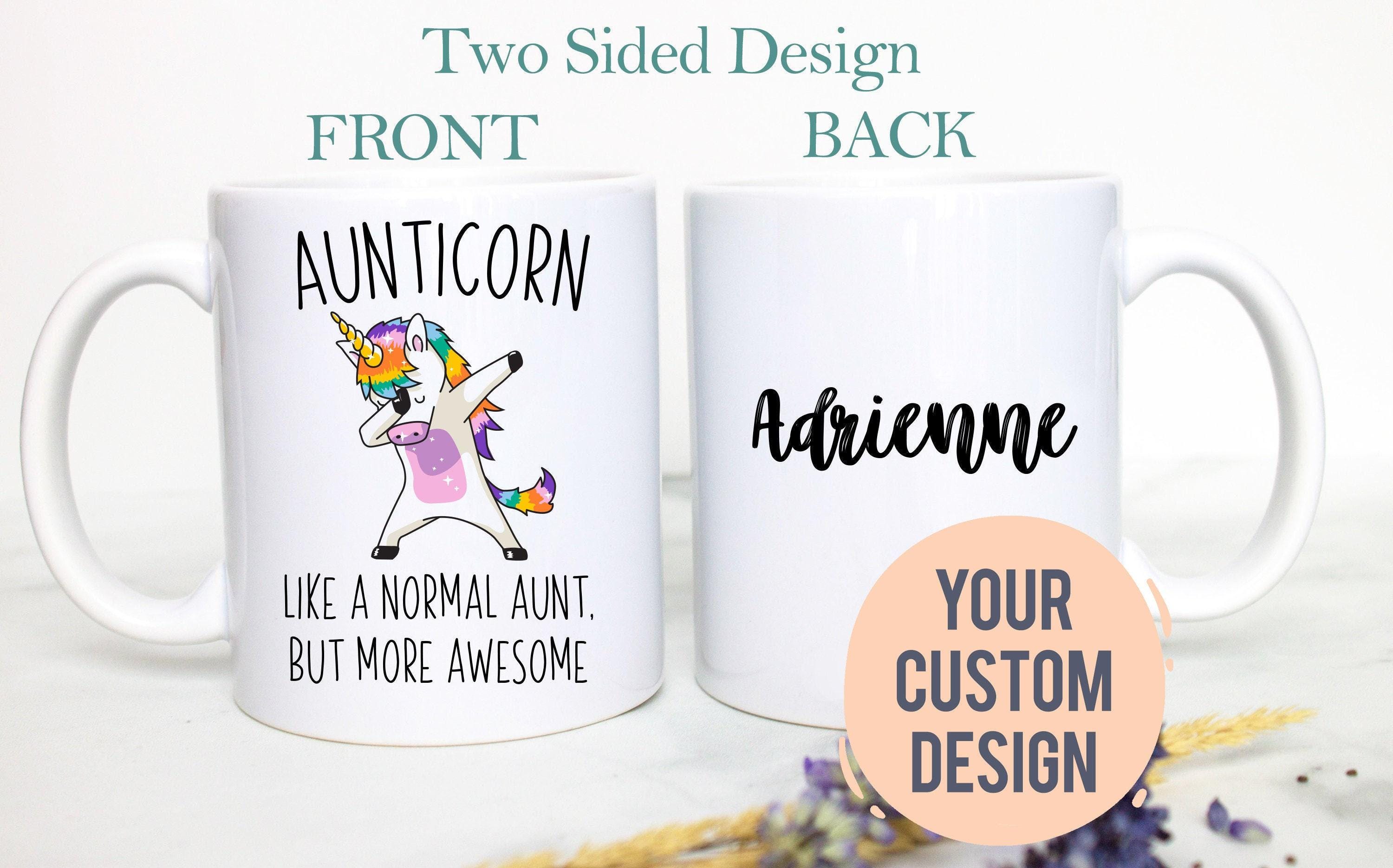 Personalized Aunticorn - White Ceramic Mug