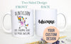 Personalized Aunticorn - White Ceramic Mug