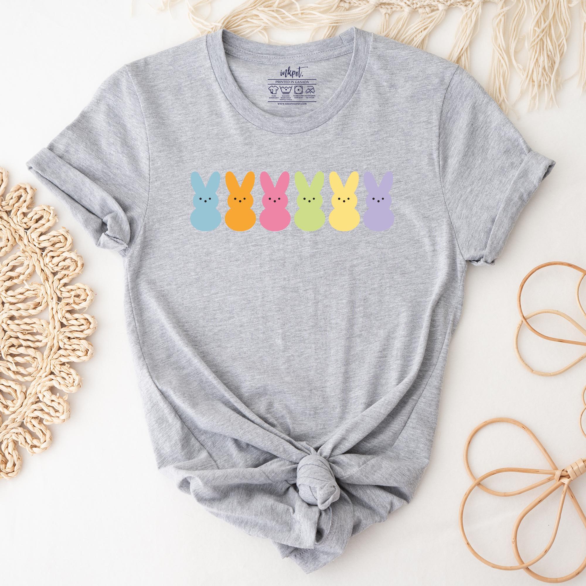 Easter Peeps Shirt Sweatshirt | Cute Easter Shirt, Happy Easter Shirt, Easter Tee, Women Easter Tee, Cute Bunny Tee, Easter Peeps Sweatshirt