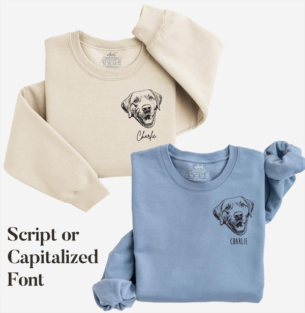 Custom Pet Portrait Shirt or Sweatshirt