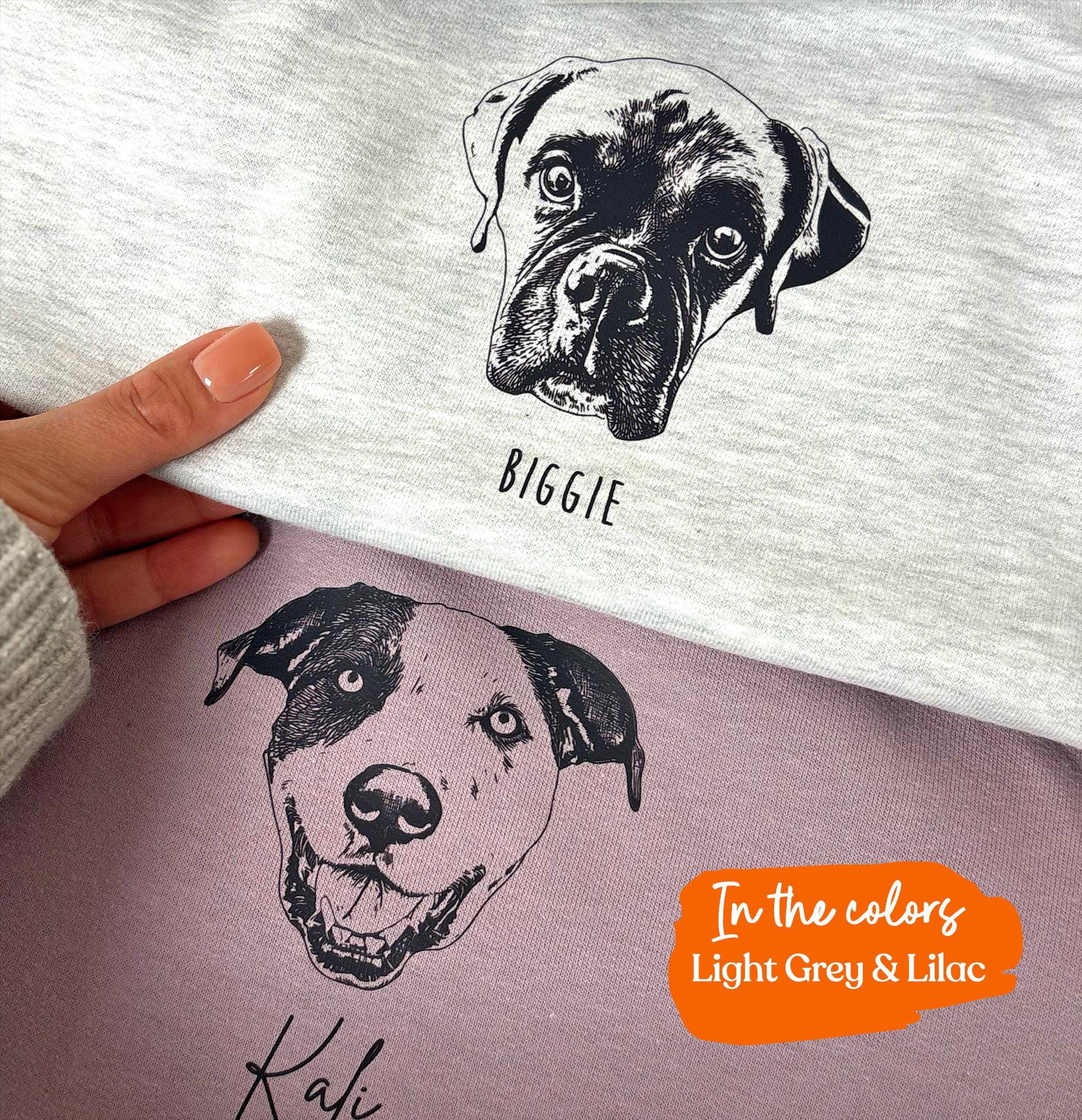 Custom Pet Portrait Shirt or Sweatshirt