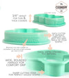 Easter Egg Pattern Acrylic Fondant Embosser With Cutter