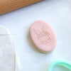 Easter Bunny Face Acrylic Fondant Embosser With Cutter