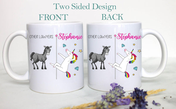 Other Lawyers Vs. You Unicorn - White Ceramic Mug