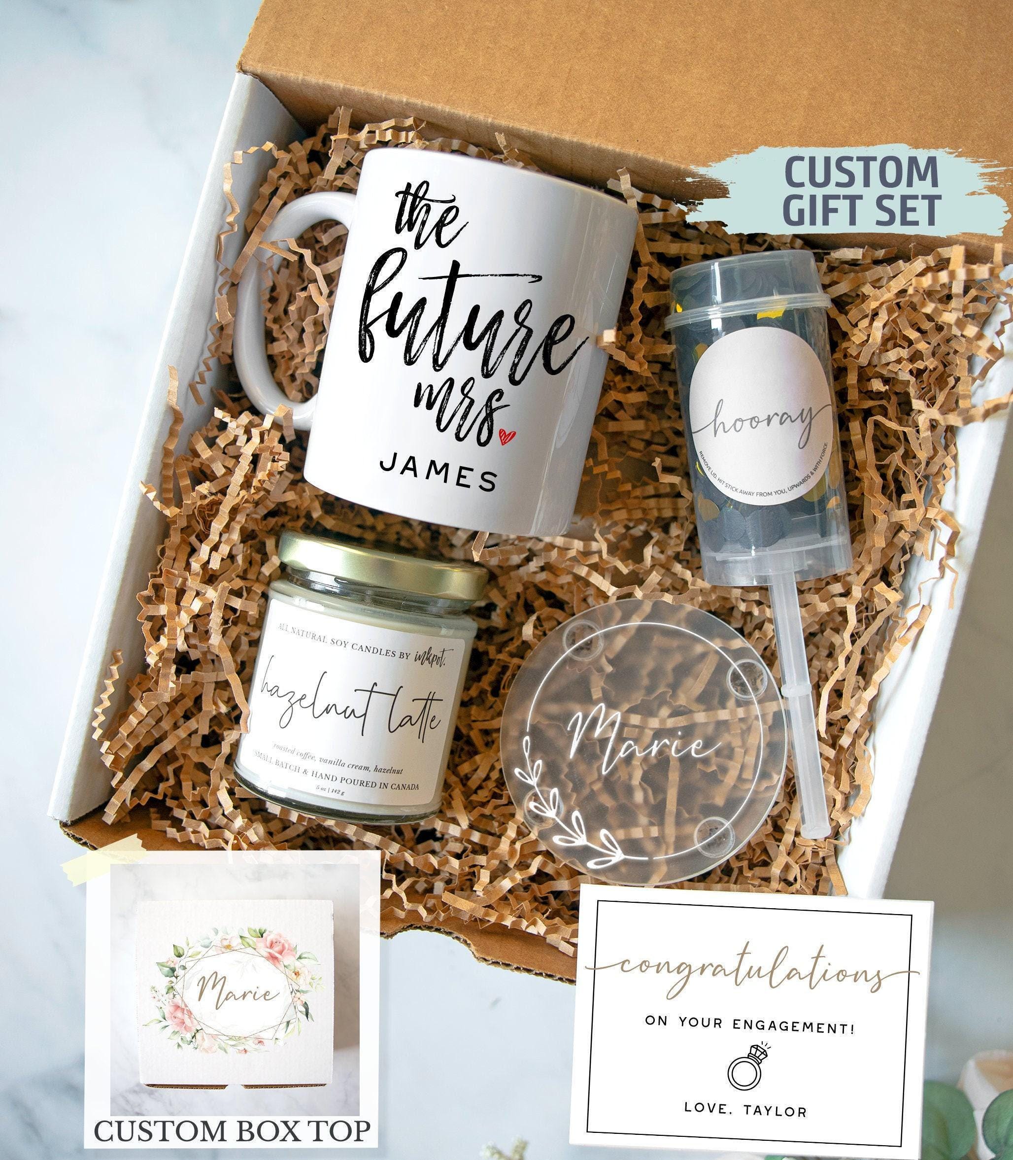 Personalized Engagement Gift Box