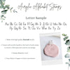 Alphabet Stamp Acrylic Fondant Debosser
