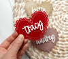 Personalized Valentine's Day Heart Basket Tag | Custom Valentine's Day Name Tag, Acrylic Heart Name Tag, Acrylic Heart Tag,Valentine's Heart