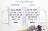 Personalized Father's Day Mother's Day Gift Individual OR Mug Set