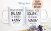 Promoted From Dog Aunt and Uncle To Human Individual or Mug Set - White Ceramic Mug
