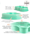 Bunny Ears Easter Acrylic Fondant Embosser With Cutter