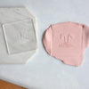 Bunny Ears Easter Acrylic Fondant Embosser With Cutter