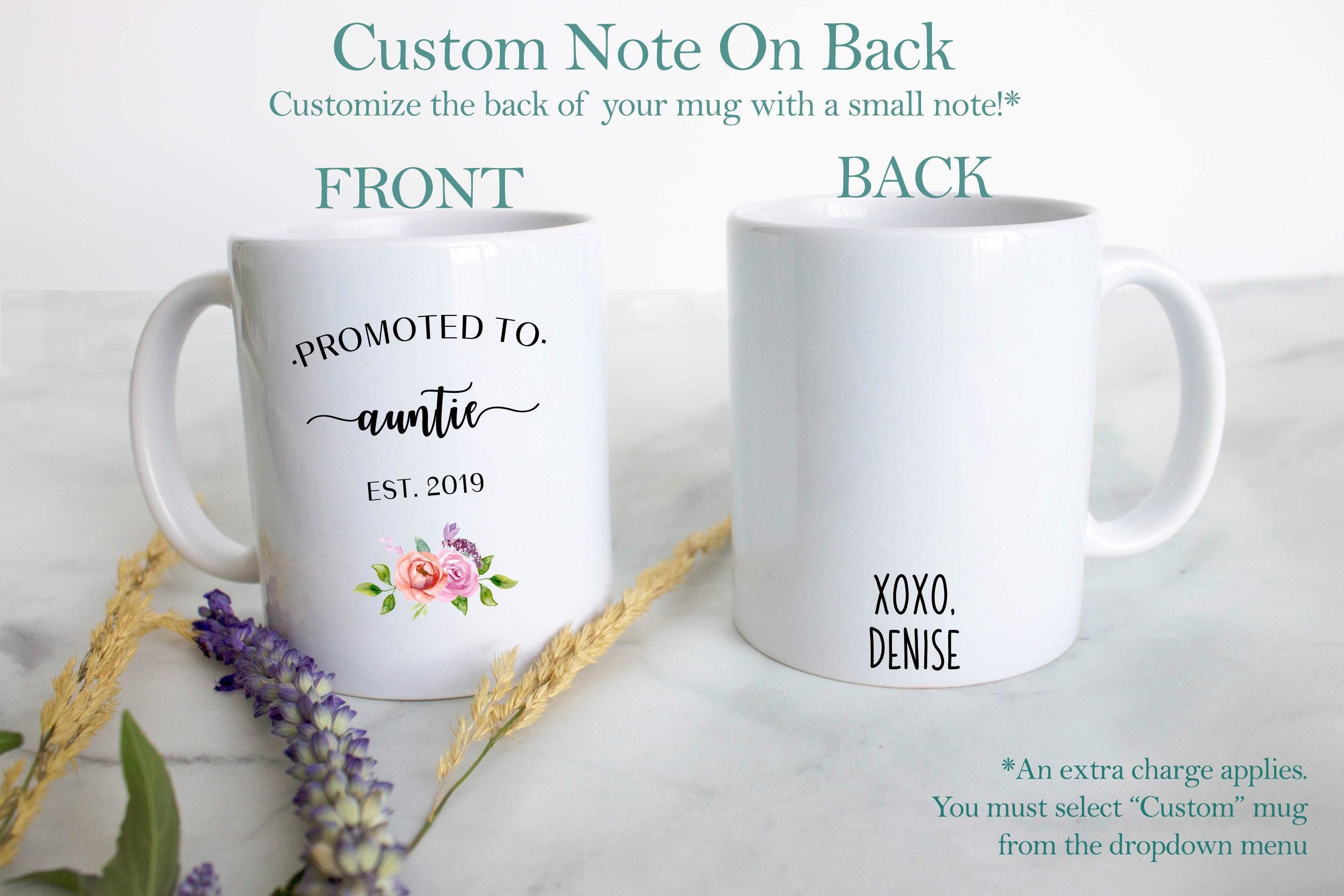 Promoted to Auntie - White Ceramic Mug