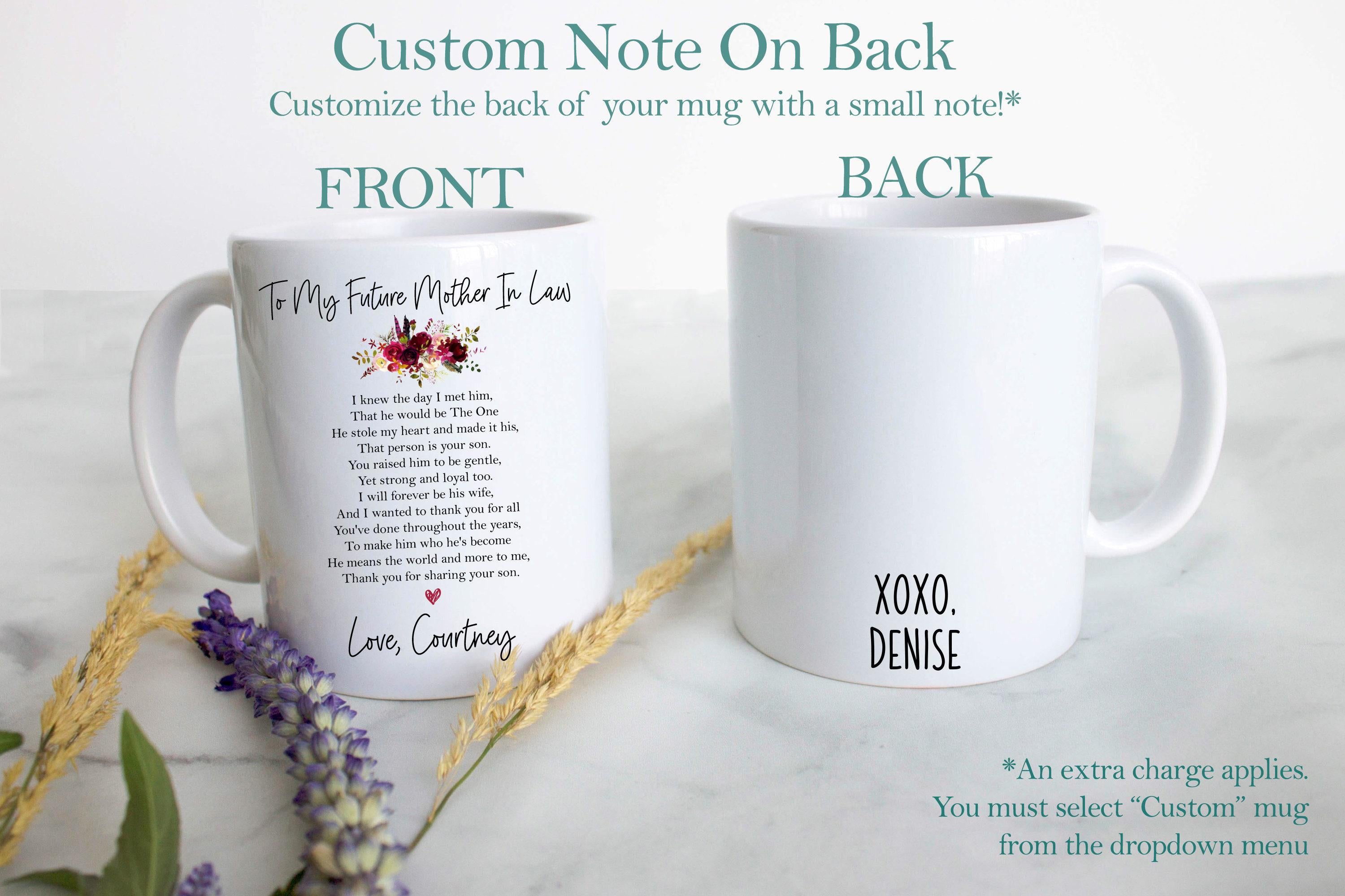 Future Mother In Law Gift Custom Name - White Ceramic Mug