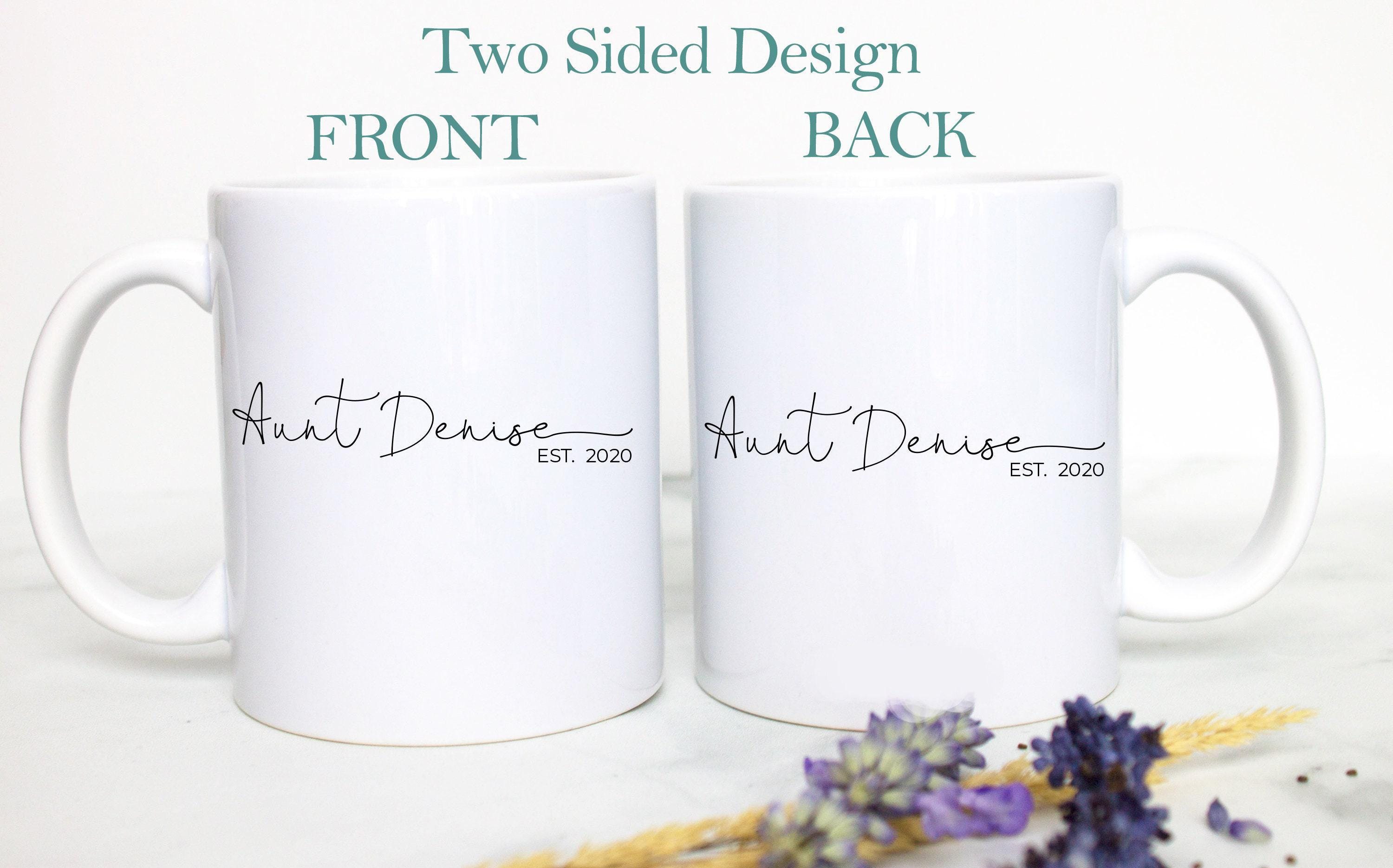 Personalized Name Aunt and Uncle Individual or Mug Set #4 - White Ceramic Mug