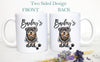 Personalized Rottweiler Mom and Dad Individual or Mug Set - White Ceramic Custom Mug
