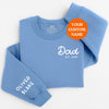 Daddy Dad Sweatshirt With Custom Name and Year | Custom Dad Sweater, Father's Day gift, Father's Day Sweatshirt, Gift for Husband Dad