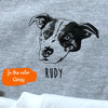 Custom Pet Portrait Sweatshirt: Personalized Dog/Cat Photo Gift
