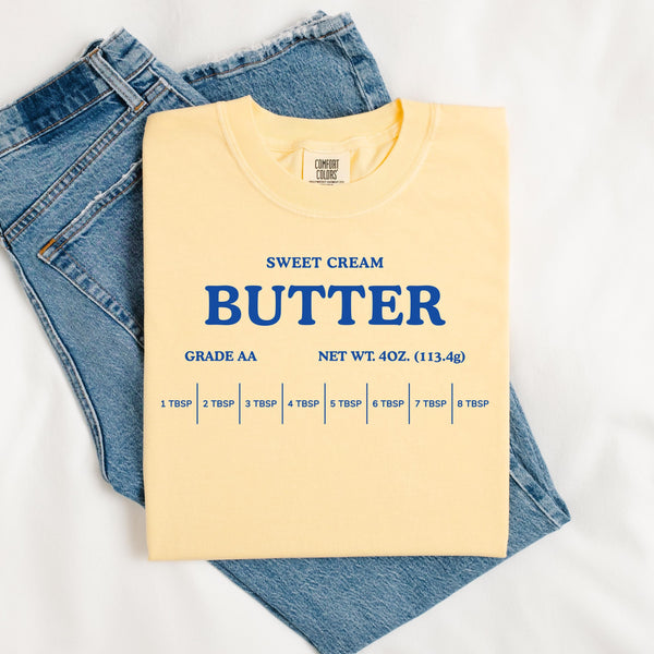 Salted Butter T-Shirt or Sweatshirt | Stick of Butter Shirt, Gift For Baker, Baker Tee, Funny Baking Shirt, Butter Lover Shirt,Butter Shirt