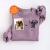 Custom Pet Portrait Sweatshirt: Dog or Cat Photo Memorial Gift