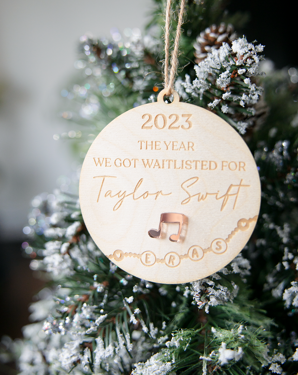 Taylor Swift, 2023, The Year we got waitlisted, Christmas Ornament