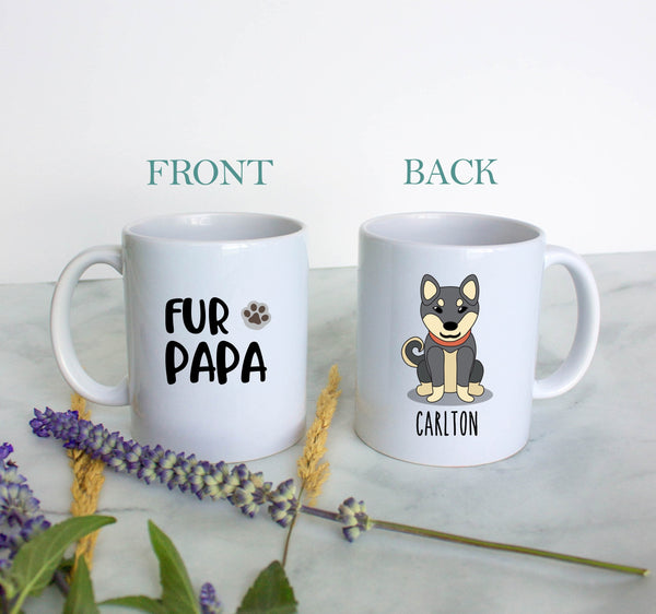 Personalized Dog Dad Mug - White Ceramic Custom Mug - Inkpot