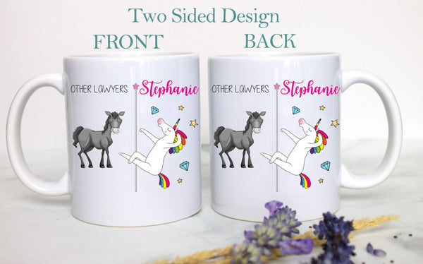 Other Lawyers Vs. You Unicorn - White Ceramic Mug - Inkpot