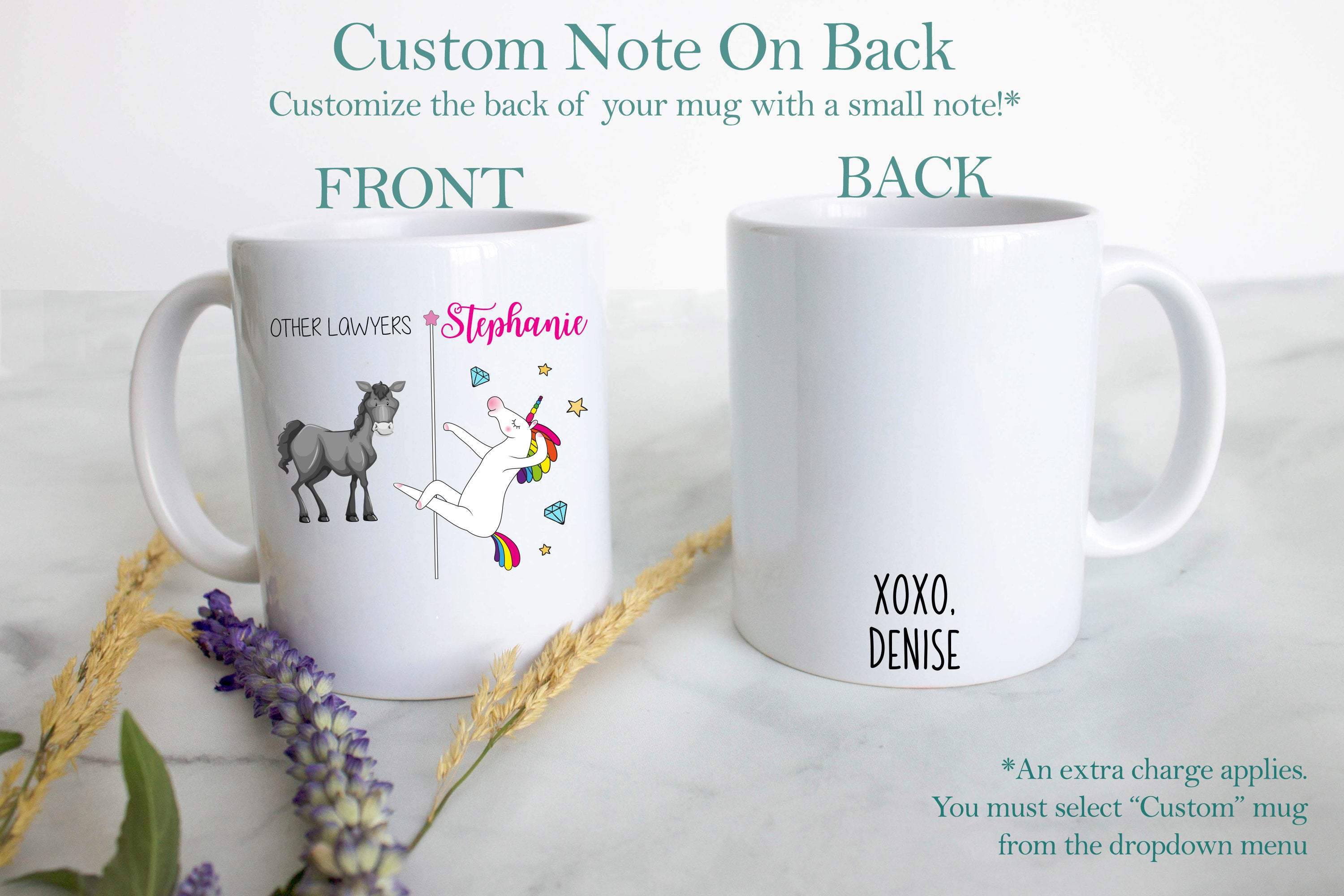 Other Lawyers Vs. You Unicorn - White Ceramic Mug - Inkpot