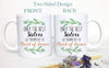 Only the Best Sisters Get Promoted to Maid of Honor Greenery - White Ceramic Mug - Inkpot