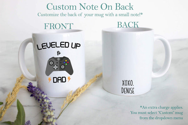 Leveled Up to Dad Nintendo - White Ceramic Mug