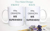 49% Grandpa 51% Superhero - White Ceramic Mug - Inkpot