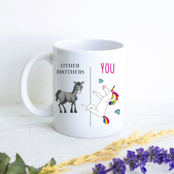 Other Brothers Vs. You Unicorn - White Ceramic Mug - Inkpot