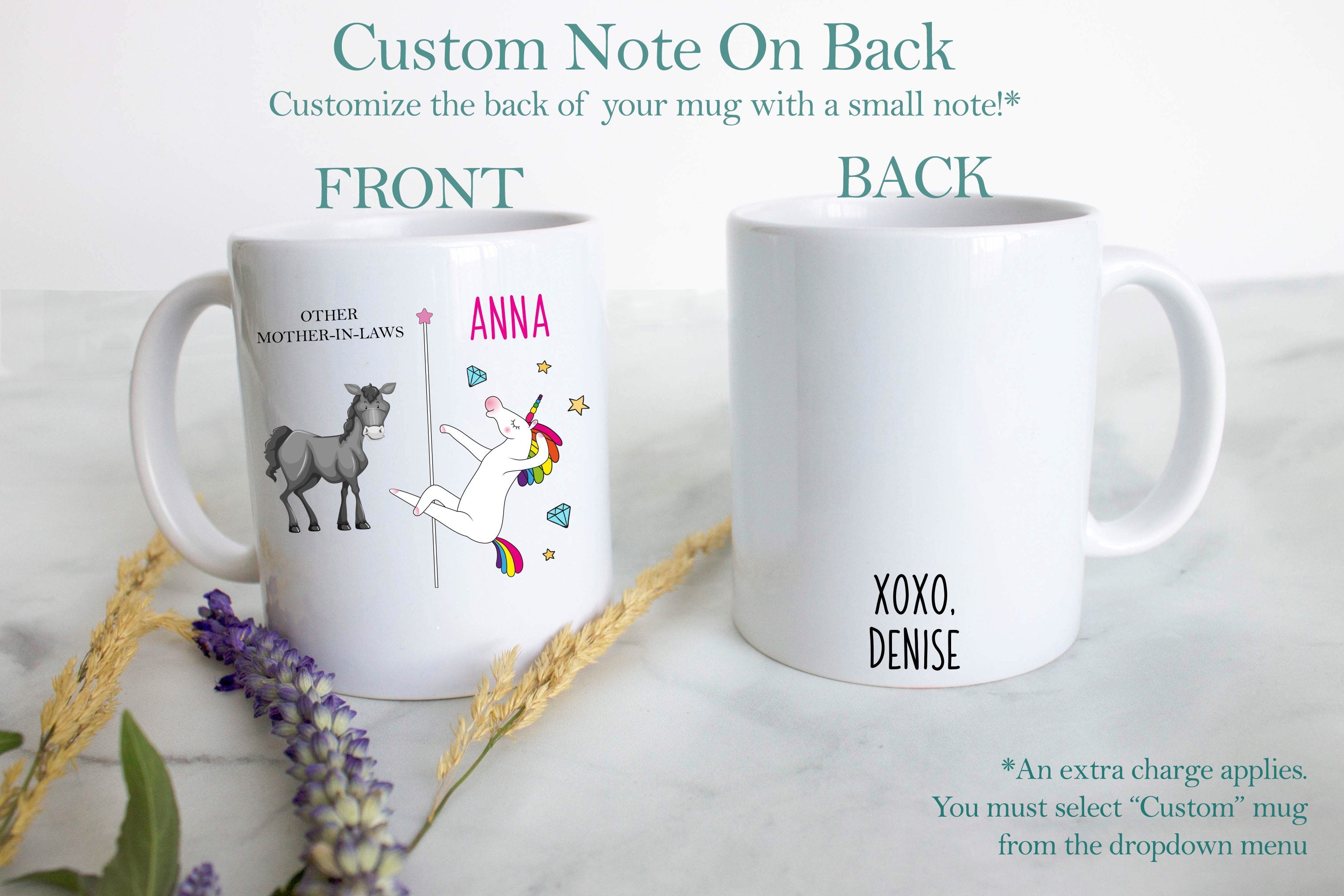 Other Mother In Laws Vs. You Unicorn - White Ceramic Mug - Inkpot