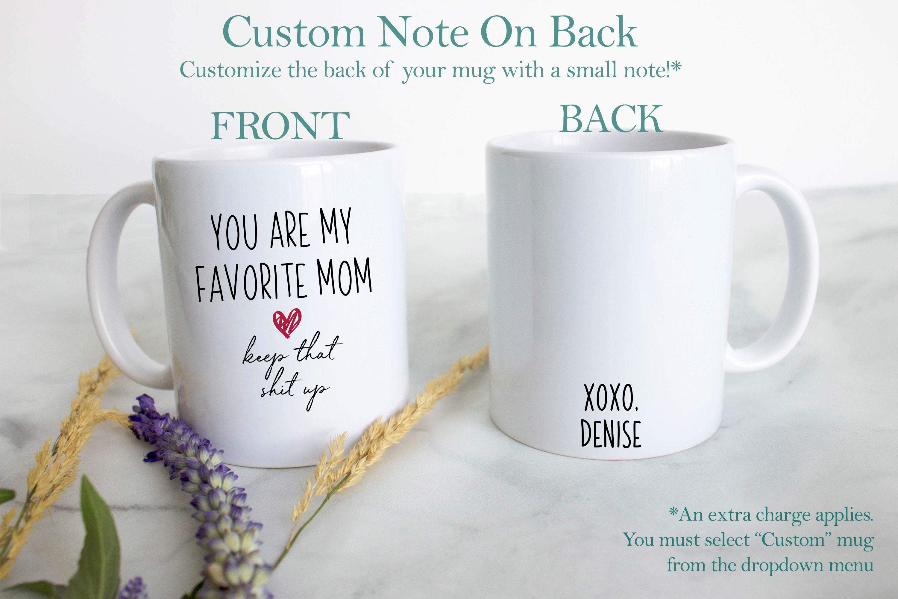 You Are My Favorite Mom Keep That Shit Up - White Ceramic Mug